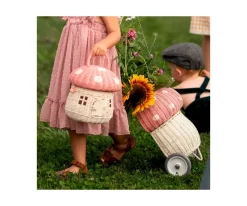 Niños Olli Ella Carrito Ratán Mushroom Luggy Mask