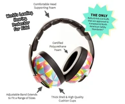 Banz Cascos Anti Ruido Maroon Baby 3-24meses^ Seguridad Bebé