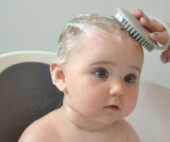 Shnuggle Bath Cepillo Costra Lactea Azul^Niños Aseo Bebé Y Niños