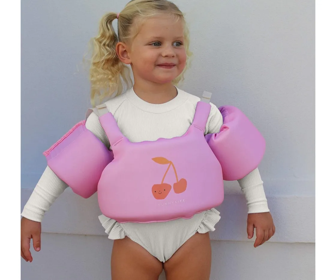 Sunnylife Chaleco con Manguitos Cotton Candy Cherry^Niños Chaleco Flotador Para Niños Y Bebes