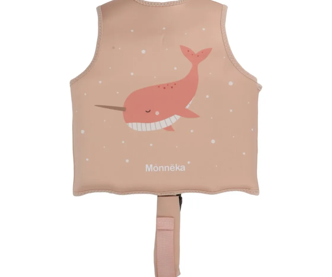 Monnëka Chaleco Flotador Aprendizaje Narval Peach^Niños Chaleco Flotador Para Niños Y Bebes