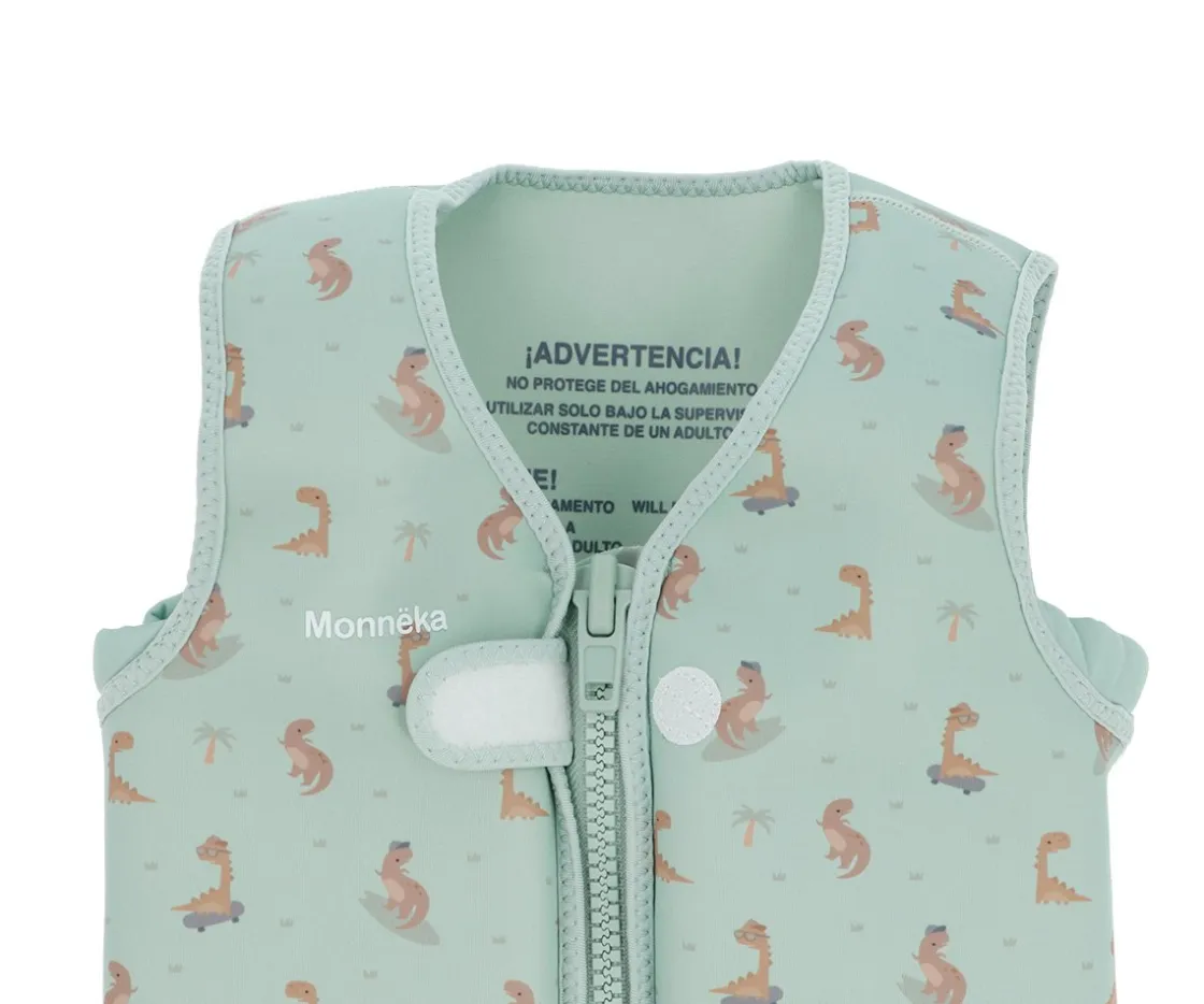 Monnëka Chaleco Flotador Aprendizaje Cool Dinos^Niños Chaleco Flotador Para Niños Y Bebes