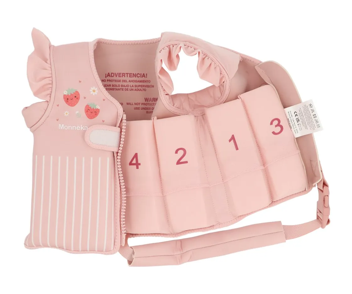 Monnëka Chaleco Flotador Aprendizaje Strawberries^Niños Chaleco Flotador Para Niños Y Bebes