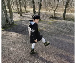 Boxbo Chaqueta Impermeable Cortavientos Wistiti Negra^ Ropa Infantil