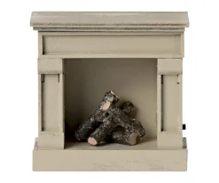 Maileg Chimenea Ratón Off White^Niños Casa De Muñecas De Madera