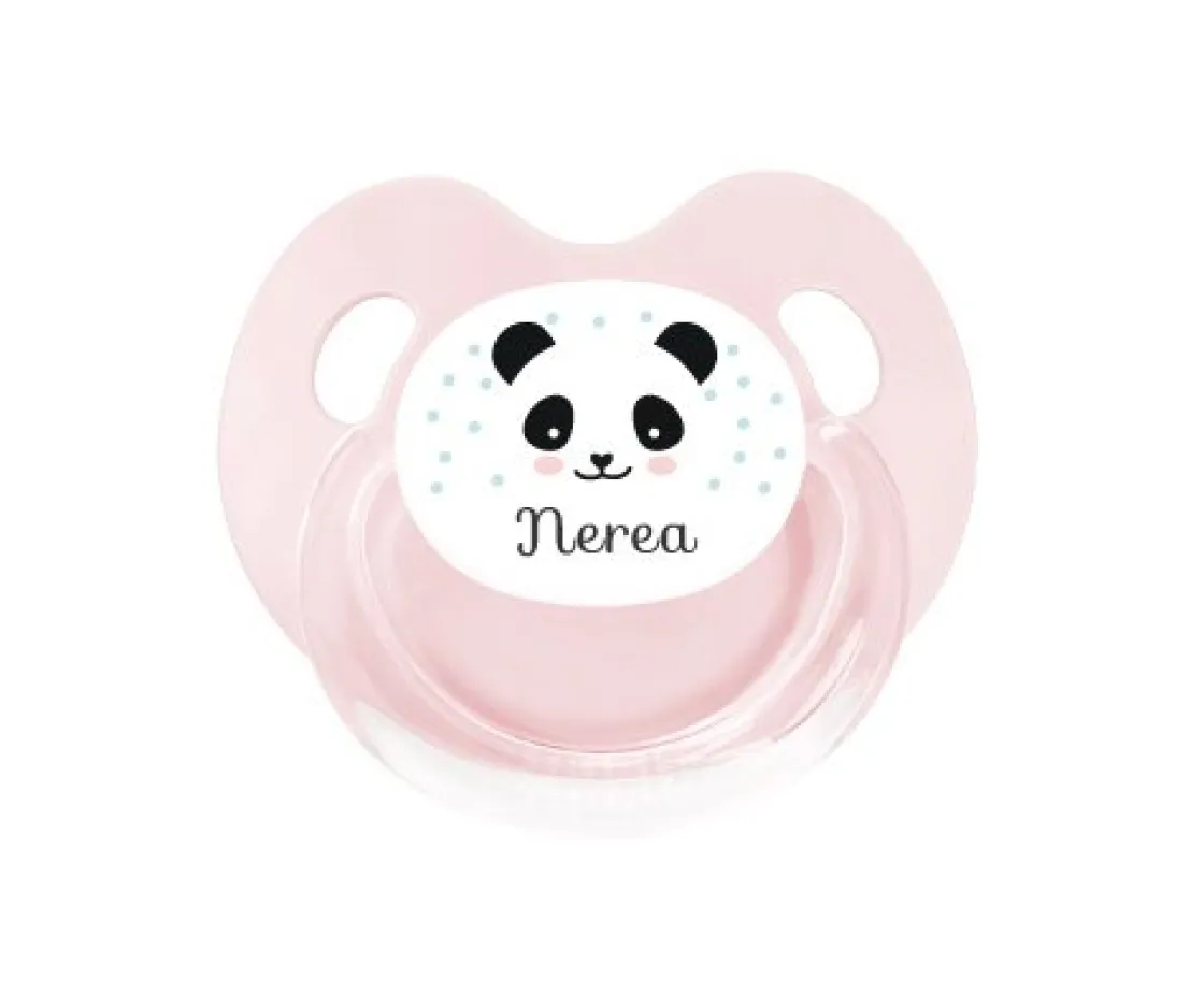 Tutete Retro Chupete Personalizado Retro Rosa Panda^ Chupetes Con Dibujos