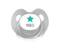 Tutete Retro Chupete Personalizado Retro Gris Estrella^ Chupetes Con Dibujos