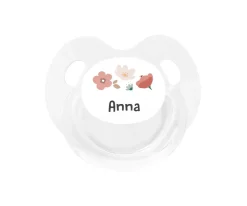 Tutete Retro Chupete Personalizado Retro Blanco Little Garden