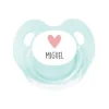 Tutete Retro Chupete Personalizado Retro Aqua Corazón^ Chupetes Con Dibujos