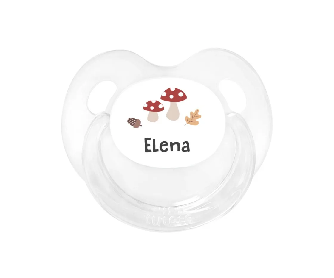 Tutete Retro Chupete Personalizado Retro transparente Winter Forest