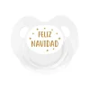 Tutete Retro Chupete Retro Blanco Feliz Navidad Estrellas^ Chupetes Navidad