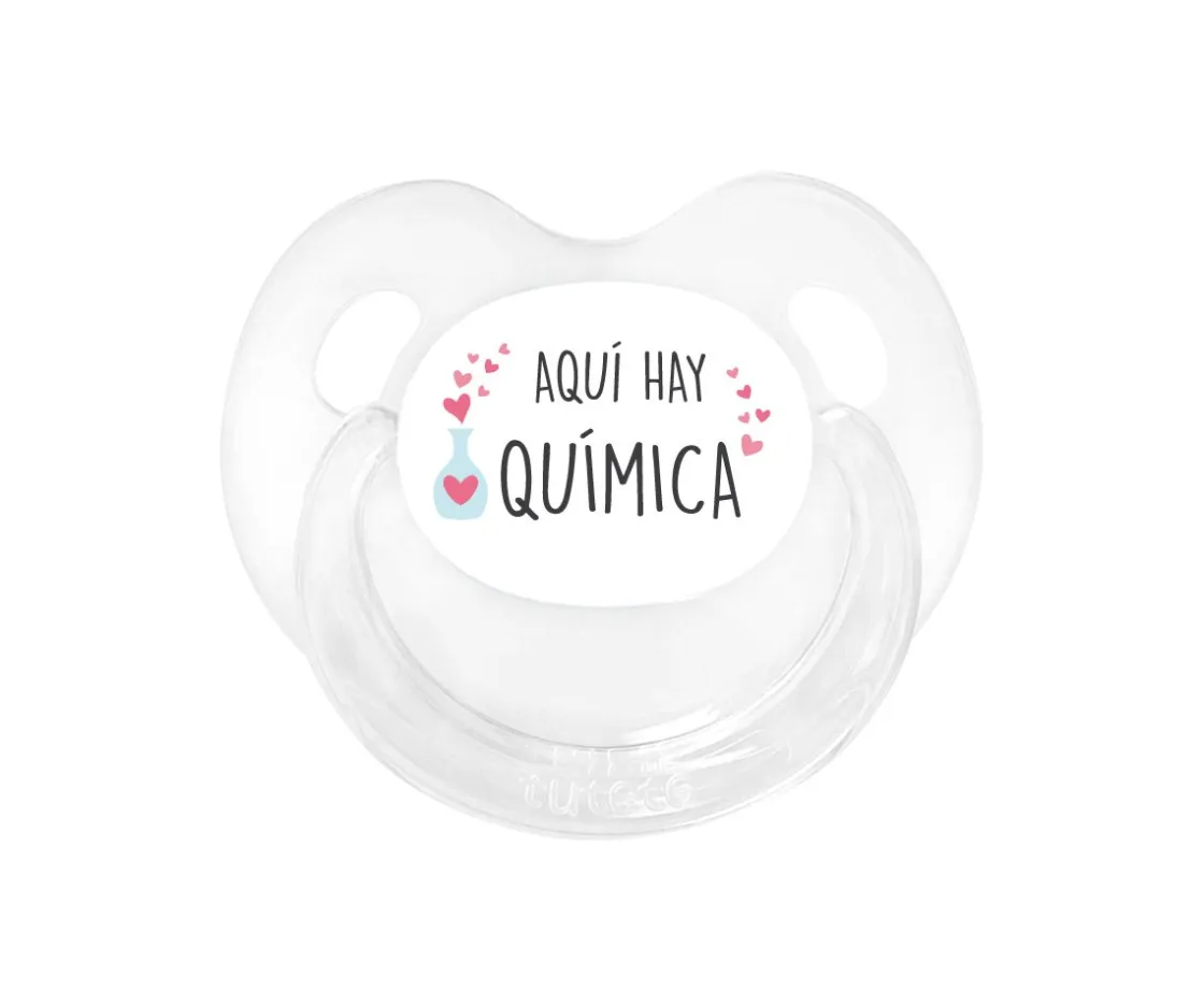 Tutete Retro Chupete Retro Transparente Aquí Hay Química