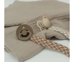 BIBS Chupetero Trenzado Cornflower/Dusty Blue^ Chupeteros