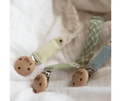 BIBS Chupetero Trenzado Ivory/Vanilla^ Chupeteros