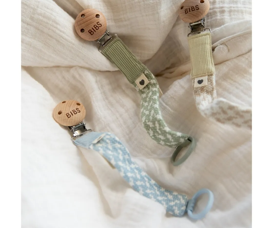 BIBS Chupetero Trenzado Ivory/Vanilla^ Chupeteros