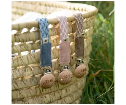 BIBS Chupetero Trenzado Sage/Ivory^ Chupeteros