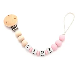 Mami Me Mima Chupetero Silicona Personalizado Eco Pink^ Chupeteros