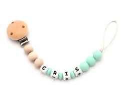 Mami Me Mima Chupetero Silicona Personalizado Eco Menta^ Chupeteros