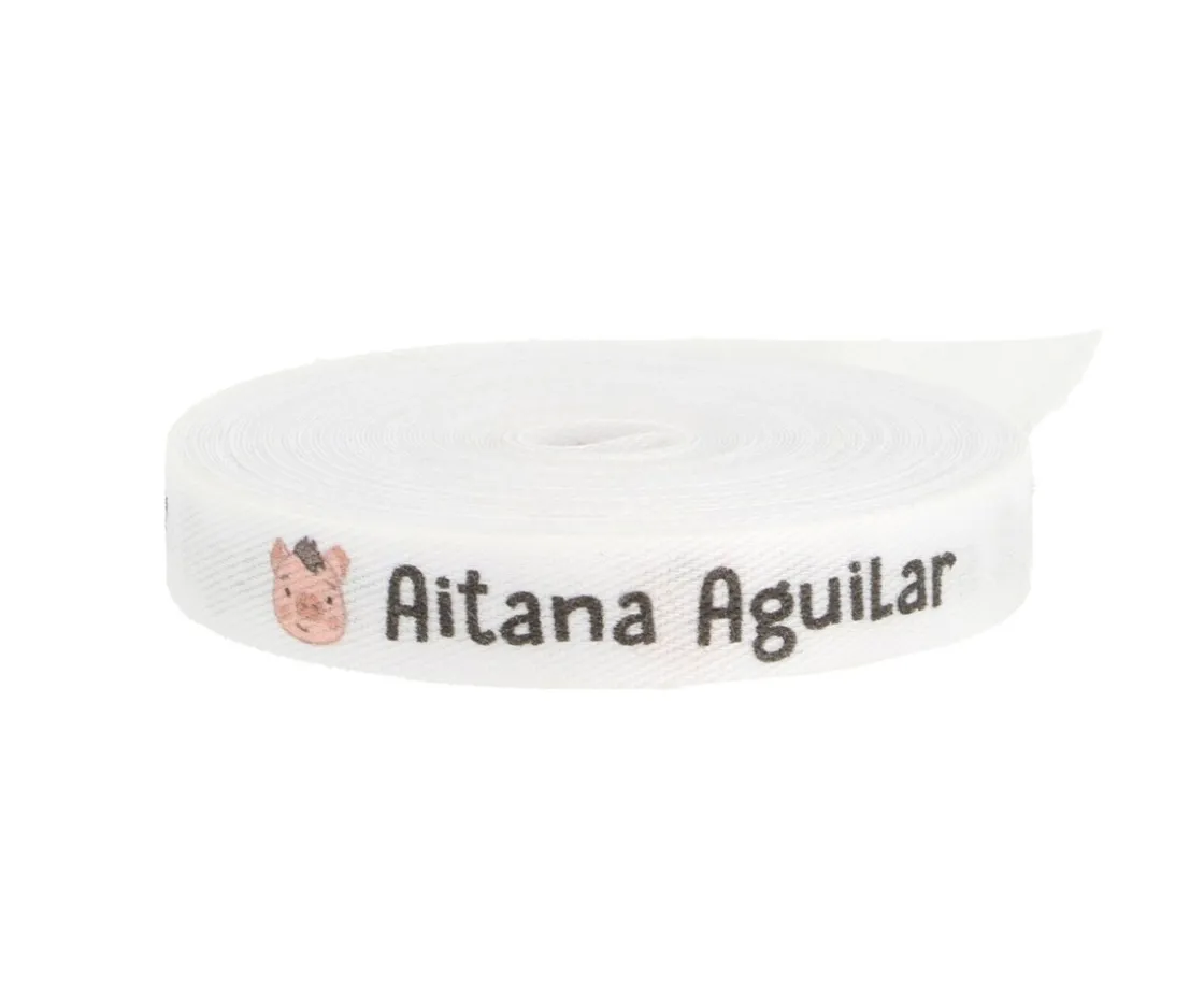 Tutete Cinta Marca Prendas Personalizada Cerdito