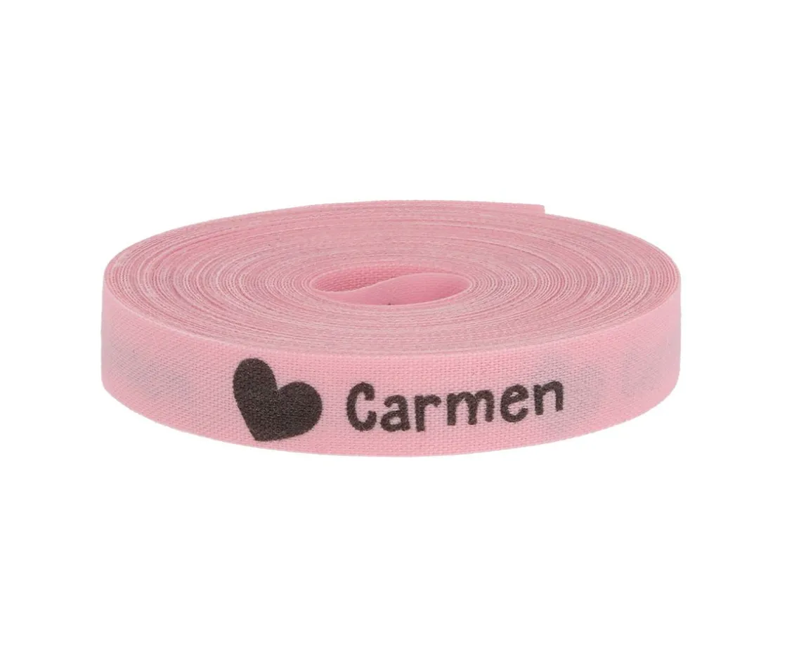 Tutete Cinta Marca Prendas Personalizada Corazón Ref.73^ Cintas Marca Prendas