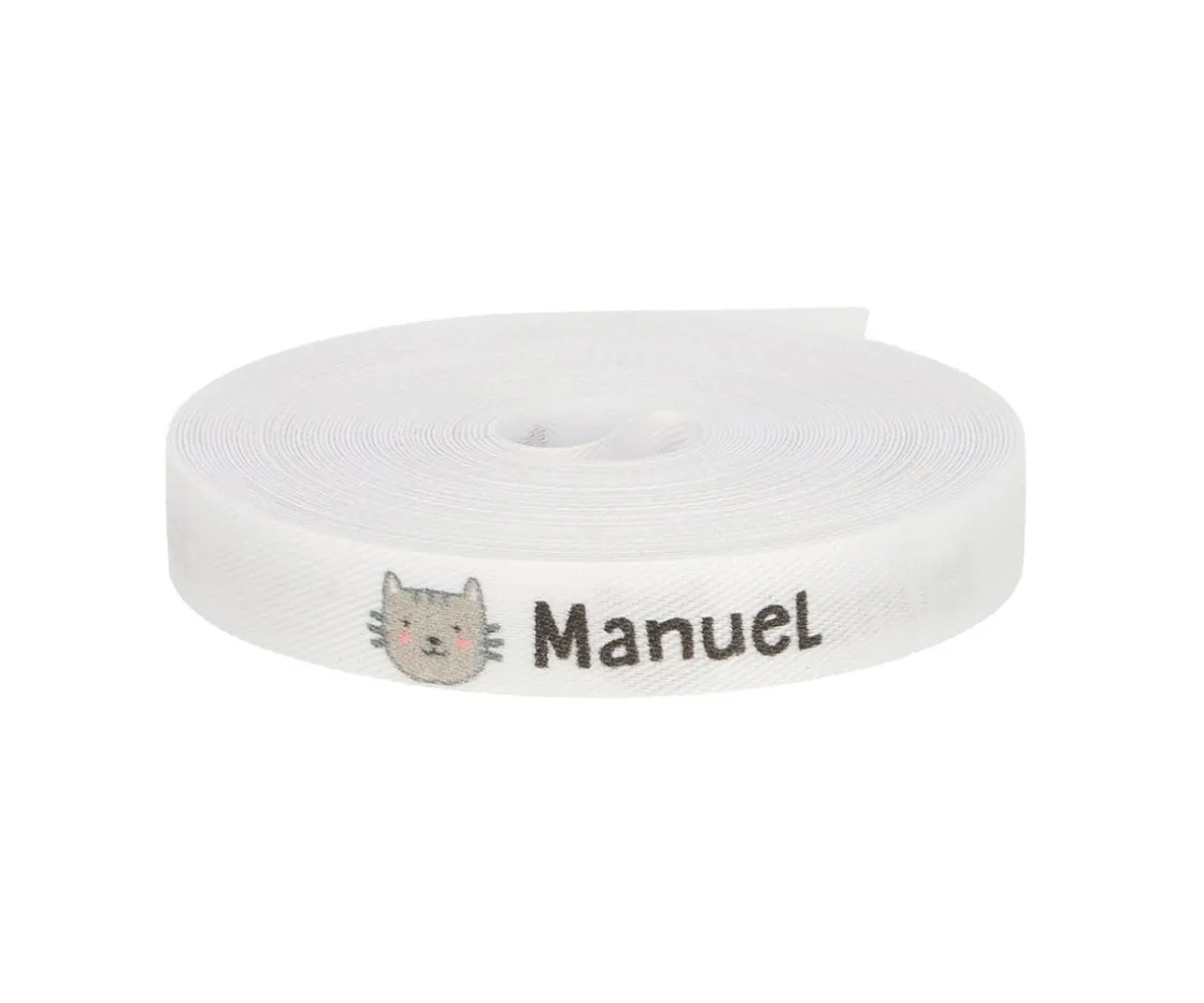 Tutete Cinta Marca Prendas Personalizada Gato