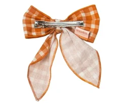 Grech & Co Clip de Pelo con Lazo Grande Sienna Gingham^ Accesorios De Pelo