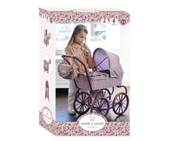 Niños Pasito a Pasito Cochecito Cuco Ruedas Grandes Cherry Flores para Muñecas