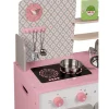 Niños Janod Cocina de Madera Macaron Blanca y Rosa