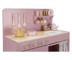 Little Dutch Cocina de Madera Rosa FSC^Niños Cocinitas De Juguete