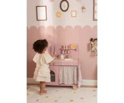 Little Dutch Cocina de Madera Rosa FSC^Niños Cocinitas De Juguete