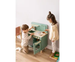Niños Bubblat Kids Cocina de Madera Sweden Vintage con Accesorios