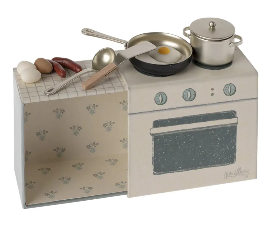 Maileg Cocina Mini Nuevo^Niños Casa De Muñecas De Madera