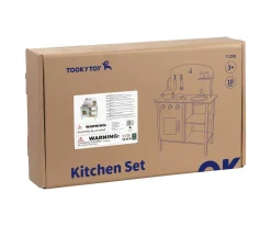 Así Toys Cocina Verde con Accesorios^Niños Cocinitas De Juguete