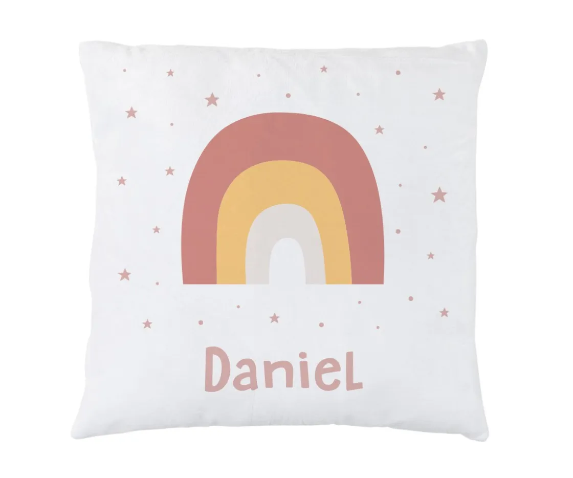 Tutete Cojín Personalizado Arcoíris Rosa