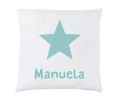 Tutete Cojín Personalizado Estrella Menta^ Cojines Infantiles