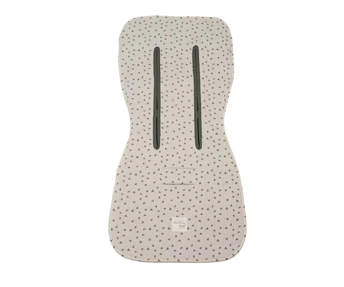 Walking Mum Colchoneta Silla de Paseo Corazones Poppy Moss^Niños Accesorios Carrito Bebé