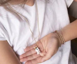 Le Petit Lien de Paris Collar Unicornio Turquesa