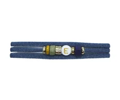 Emolo Collar-Pulsera Dué Azul Grisáceo