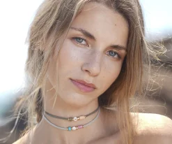 Emolo Collar-Pulsera Dué Azul Marino