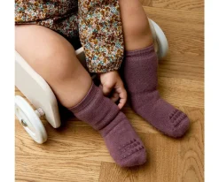 GoBabyGo Combo Box Calcetines Suela Antideslizante Algodón Misty Plum, Sand, Soft Pink, Grey Melange^ Gateo