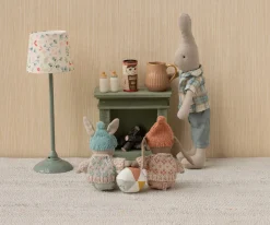 Niños Maileg Conejito de Invierno Micro Marrón-Rosa