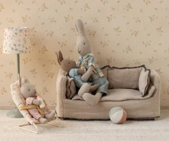 Maileg Conejo Micro Arena con Traje de Punto Rosa^Niños Peluches