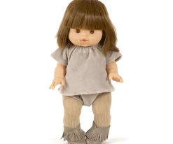 Minikane Conjunto Top y Braguita Terciopelo Gris Perla para Muñeco Gordis^Niños Accesorios Para Muñecas