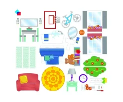 Niños Magna-Tiles Construcción House 28 piezas