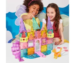 Niños Magna-Tiles Construcción Castle DLX + microMAGS