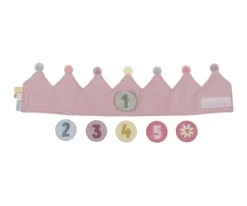 Niños Little Dutch Corona Cumplaños con Números Rosa