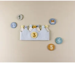 Niños Little Dutch Corona Cumplaños con Números Azul