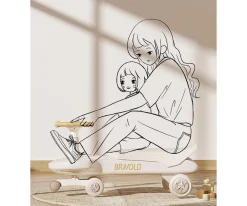 Bravold Correpasillos Patín Long Rider con Luz,Música y Ruedas Silenciosas Moca^Niños Patinetes