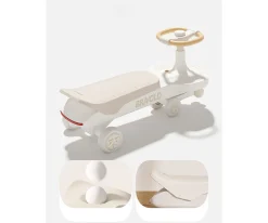 Bravold Correpasillos Patín Long Rider con Luz,Música y Ruedas Silenciosas Moca^Niños Patinetes