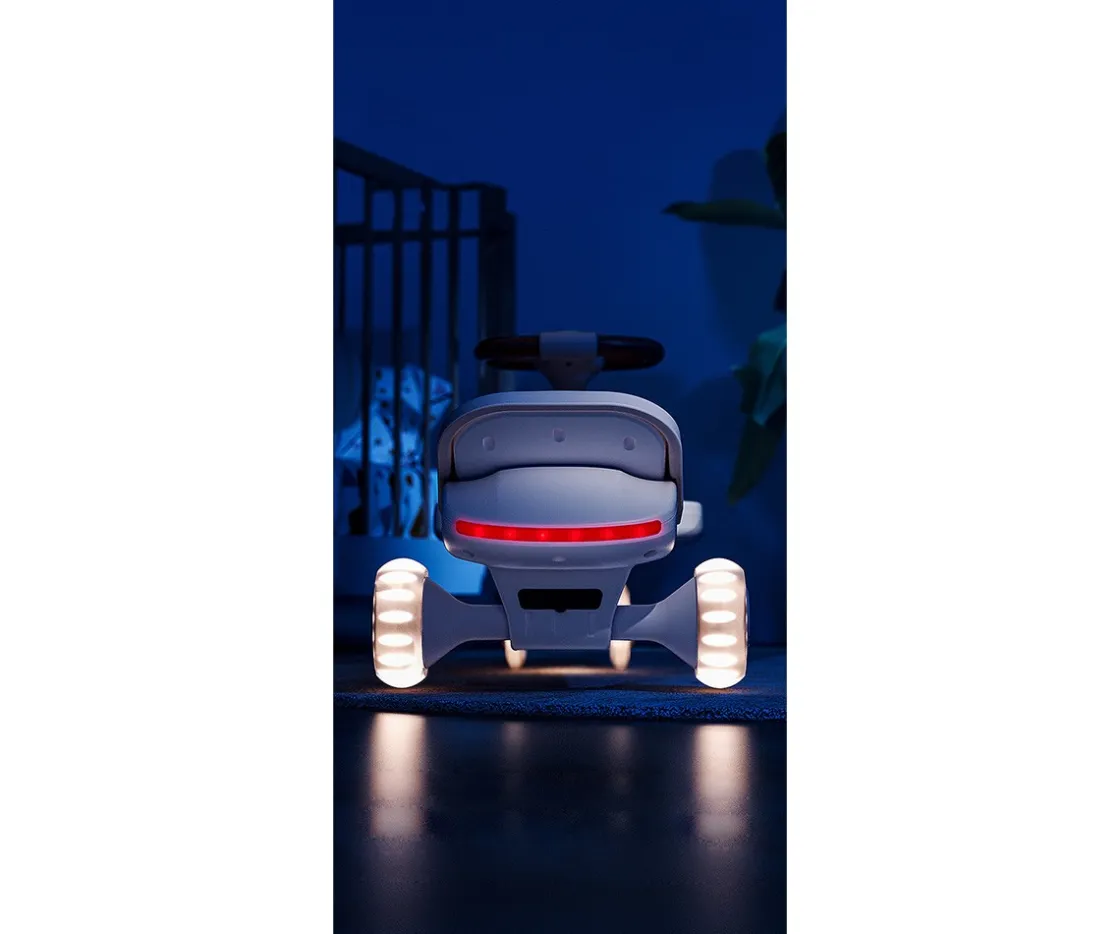 Bravold Correpasillos Patín Long Rider con Luz,Música y Ruedas Silenciosas^Niños Patinetes